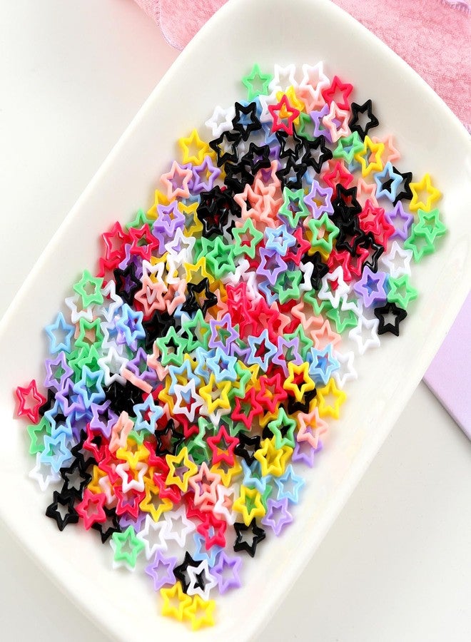 KACHIMOO Kawaii Nail Charms, 200 PCS Heart Stars Colorful Resin Art Charm Cute Gems for Women Girls Decorations - Image 4